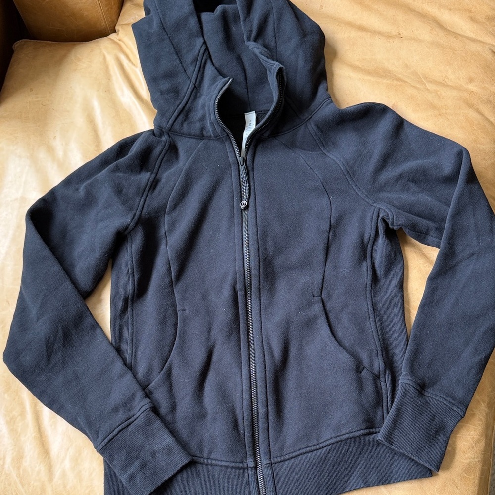 Lululemon black zip up with hood
